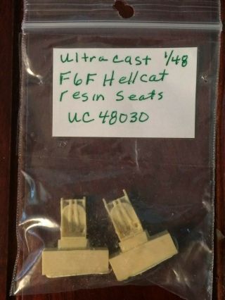 Ultracast Uc 48030 - F6f Hellcat Resin Seat Set In 1/48 Scale
