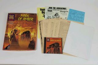 Mark Of Amber Ad&d Set A Mystara Campaign Expansion Missing Adventure Book W/cd