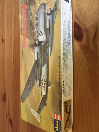 CLASSIC 1966 1st REVELL 1/72 Scale H - 112 Heinkel He.  219 Owl,  Complete,  Unbuilt 5
