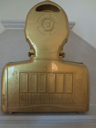 Star Wars Gold C - 3PO Action Figure Hasbro 1983 Plastic Carrying Storage Case 4