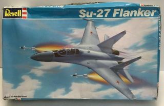 1989 Revell 1:72 Su - 27 Flanker Model Kit 4348 Open Box (rough) Parts