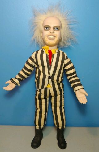 Vintage 1989 Beetlejuice 16 " Talking Doll With Spinning Head By Kenner