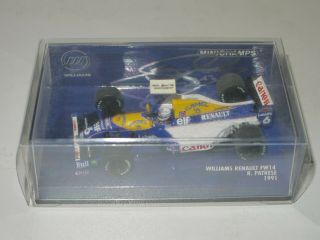 Minichamps 1:43 F1 1991 Riccardo Patrese Williams Renault FW14 Signed Tobacco 2