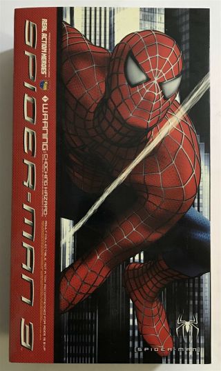 Real Action Heroes Spider - Man Red Suit 1/6 Scale Figure Medicom Marvel Misb