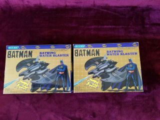 1989 Batman " Batwing Water Blaster " By (blue - Box Toys) Dc Comics $25 Each