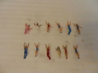 Ho Scale Preiser Circus Trapeze High Wire Performers 12 Figures