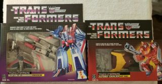 Transformers G1 Walmart Reissue Starscream & Hot Rod