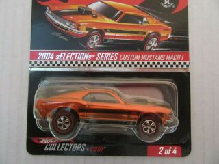 Hot Wheels Custom Mustang Mach I Rlc 2004 Selections Series 06648/10385