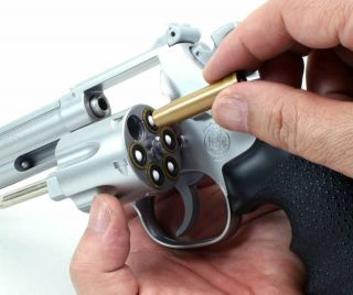 Crown model Hop - up air revolver No.  9 S&W M686 4 inch silver 10 years old over 4