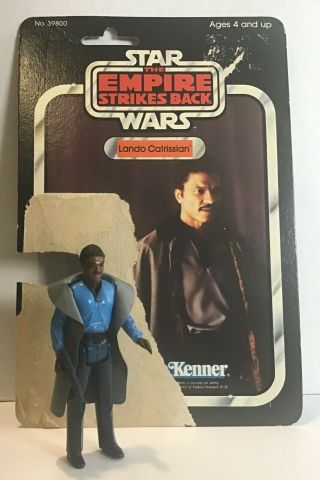 Vintage Star Wars Empire Strikes Back 1980 Lando Calrissian W/ Blaster N Card