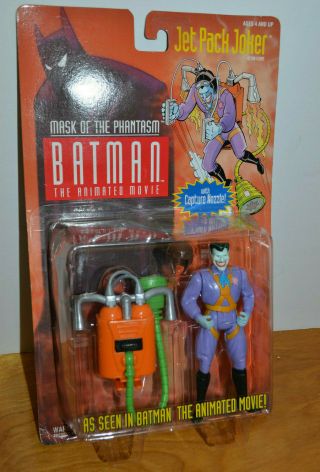 Vintage Batman Animated Jet Pack Joker Action Figure Moc 1993 5 " Kenner