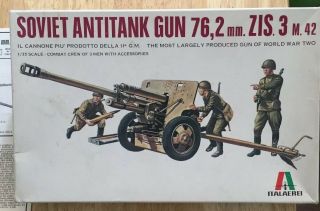 Italeri 1/35 Soviet Anti Tank Gun Zis 3 Complete Bag