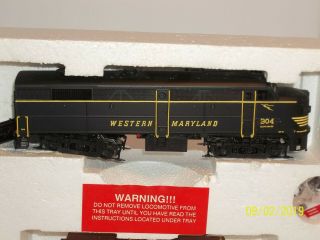 Proto 2000 Series 8358 FA2 Western Maryland Locomotive 304 w/ Reading Caboose 8