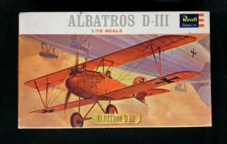 Revell / Albatros D - Iii /1:72 Scale / Kit H - 69 / 1963 Release
