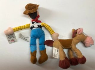 Toy Story Disney Mini Bean Plush Woody and Bullseye Made for Kellogs with Tags 3