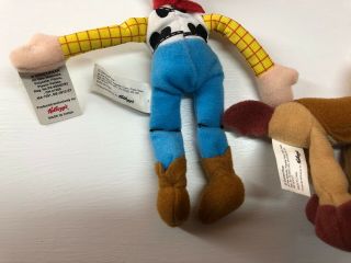 Toy Story Disney Mini Bean Plush Woody and Bullseye Made for Kellogs with Tags 4