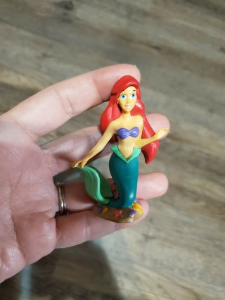 Disney The Little Mermaid 2.  75 " Ariel Pvc Figure Cake Topper Plastic Toy Ship $0