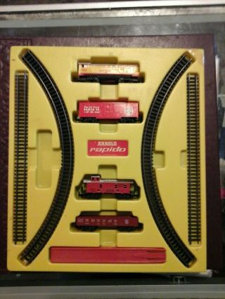 Arnold Rapido N Scale Union Pacific Railroad Set Made In Germany