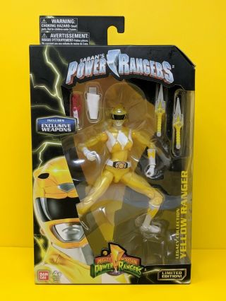 Legacy Metallic Yellow Power Ranger Action Figure W/ Exclusive Weapons