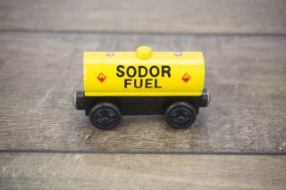Sodor Fuel Tank Car Wooden Thomas And Friends Railway Toy Train Car