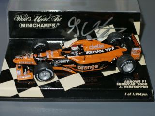 Minichamps 1:43 F1 2000 Jos Verstappen Arrows F1 Showcar Signed By Verstappen