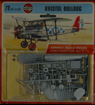 1973 Airfix Models 1/72 Bristol Bulldog British Fighter