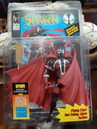 Spawn Poseable Action Figure & Special Edition Comic 1 Todd Mcfarlane