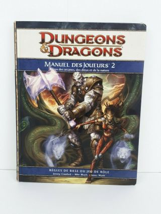 D&d4 4nd Edition 4 Dungeons & Dragons Manuel Des Joueurs 2 Player 