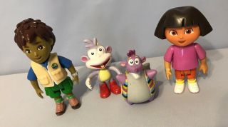 Fisher Price Dora The Explorer Talking Dollhouse Diego,  Boots,  Figures