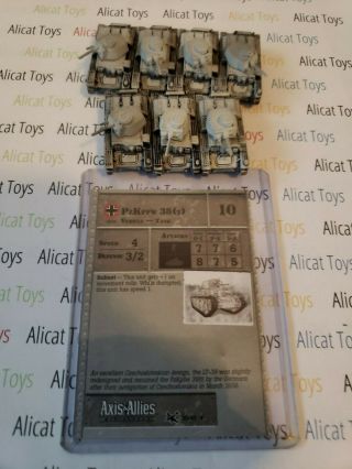 Axis Allies Miniatures German (1 Card) 7x Pzkpfw 38{t}