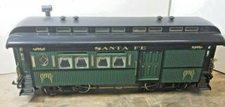 Santa Fe Railroad Passenger Combine Car Railway Express Agency Rea - 31105 G Scale