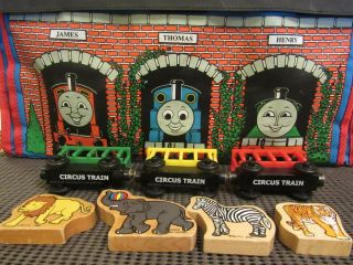 Thomas & Friends Wooden Circus Train X 3 Train Car