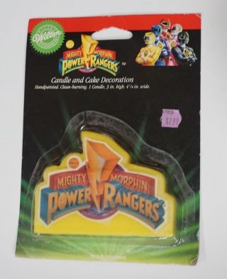 Rare Vintage 1994 Saban Mighty Morphin Power Rangers Cake Candle