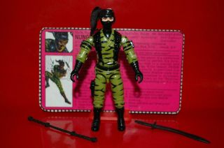 1992 Gijoe Cobra Ninja Force Nunchaku (nunchuk) 100 W/ Filecard Nr.