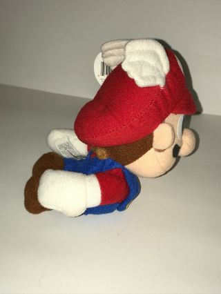 Wing Capped Mario Plush Doll Beanbag Toy BD&A Nintendo 64 Collectibles TAG 6 
