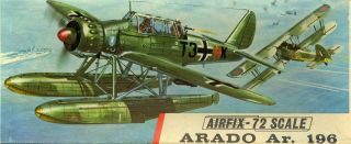 1/72 Airfix Models Arado Ar - 196a - 3 German Wwii Floatplane Nmib