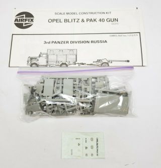 Airfix Opel Blitz And Pak 40 Gun Ho/oo Scale Plastic Model Kit 02315 - No Box