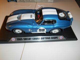 Shelby Collectibles 1965 Shelby Cobra Daytona Coupe 98 Blue 1:18 Scale Car