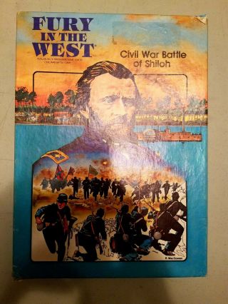Avalon Hill Fury In The West,  1981.  Complete.