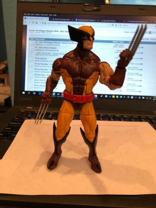 Marvel Legends Vintage Retro X - Men Classic Brown Suit Wolverine Logan Loose