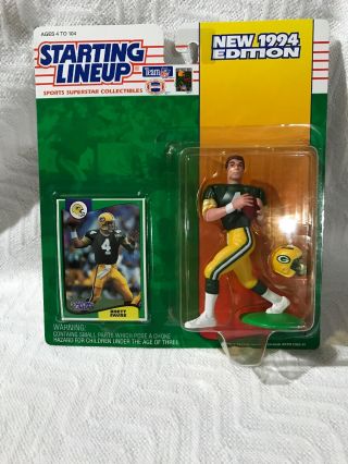 1994 Nfl Football Starting Lineup Brett Favre Green Bay Packers - Rare - Nib
