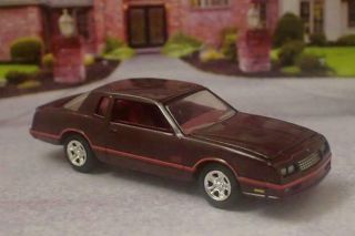 1987 87 Chevrolet Monte Carlo Ss V - 8 Aero Coupe 1/64 Scale Limited Edition Y