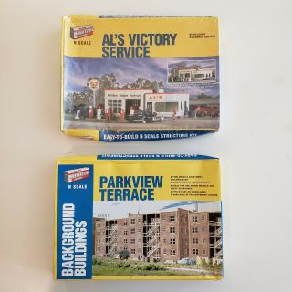2 Cornerstone N - Scale Kits: Parkview Terrace 933 - 3259 & Al 