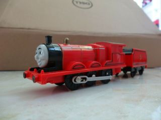 Thomas The Train Trackmaster James With Tender 2009 Mattel