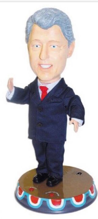2004 Gemmy Talking Bill Clinton Animated Collectors Figure Old Stock