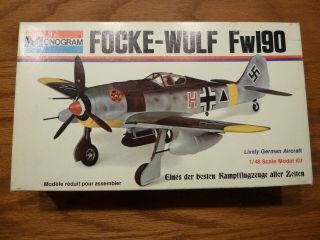 Monogram Focke - Wulf Fw190 Kit Unbuilt