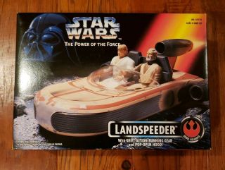 Star Wars Power Of The Force Landspeeder Vehicle 1995 Still Kenner