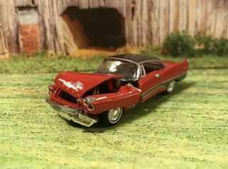 1957 Desoto Fireflite Crashed Custom 1/64 Diecast Wrecked Junkyard Car Wreck M2