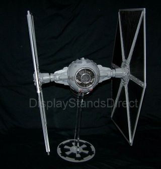Acrylic Display Stand For Hasbro Large Wing Tie Fighter Star Wars Positionable