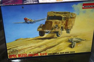 1/72 Roden Opel Blitz Wwii German Main Army Military Truck Detail Model